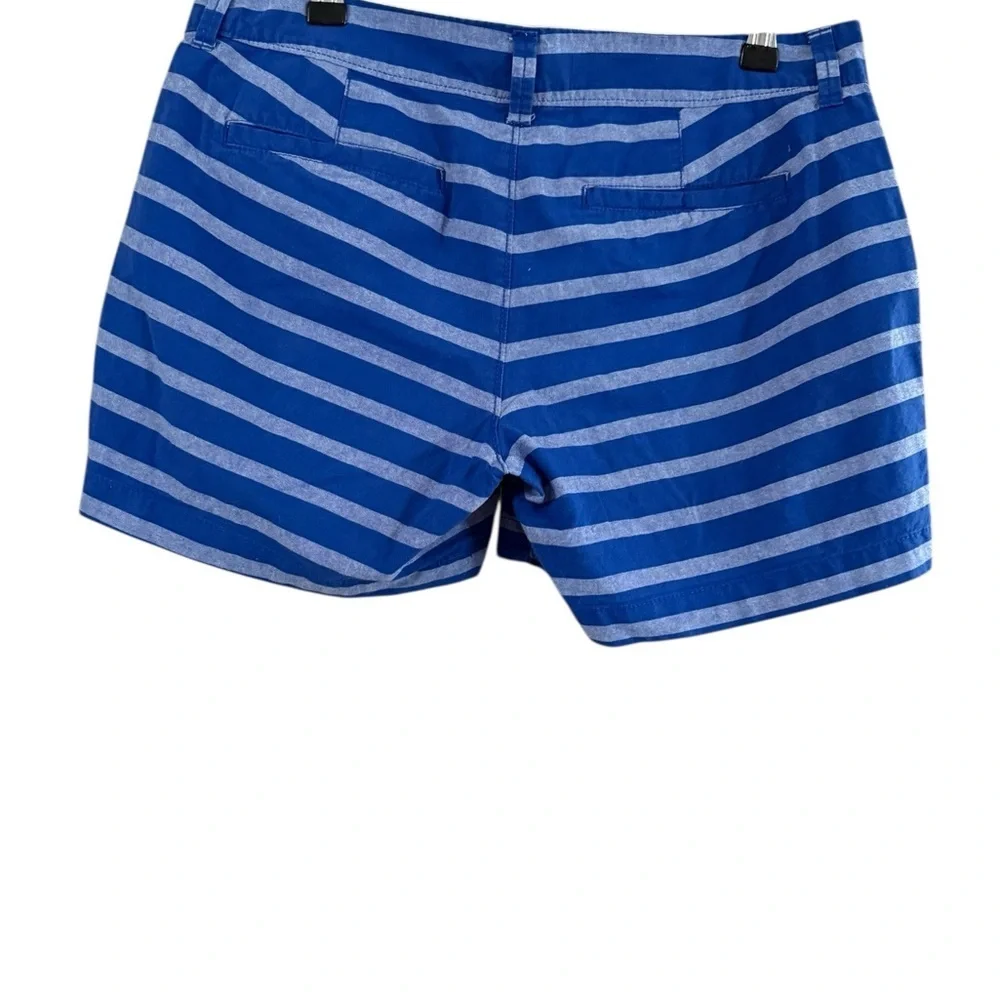 Old Navy Blue and White Striped High Waist Shorts